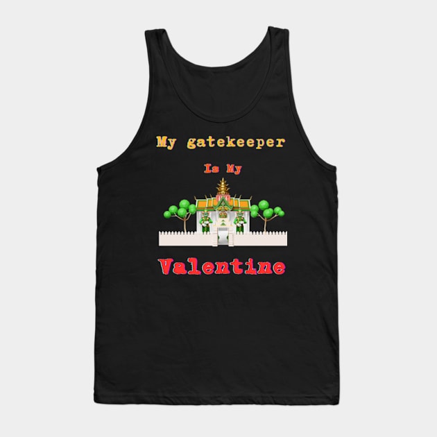 Gatekeeper Security Tee: Stay Safe and Stylish this Valentine's Day Tank Top by Oasis Designs